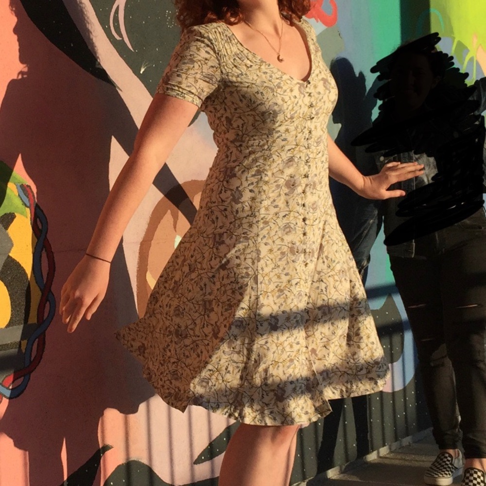 Free People Floral Mid-length Dress